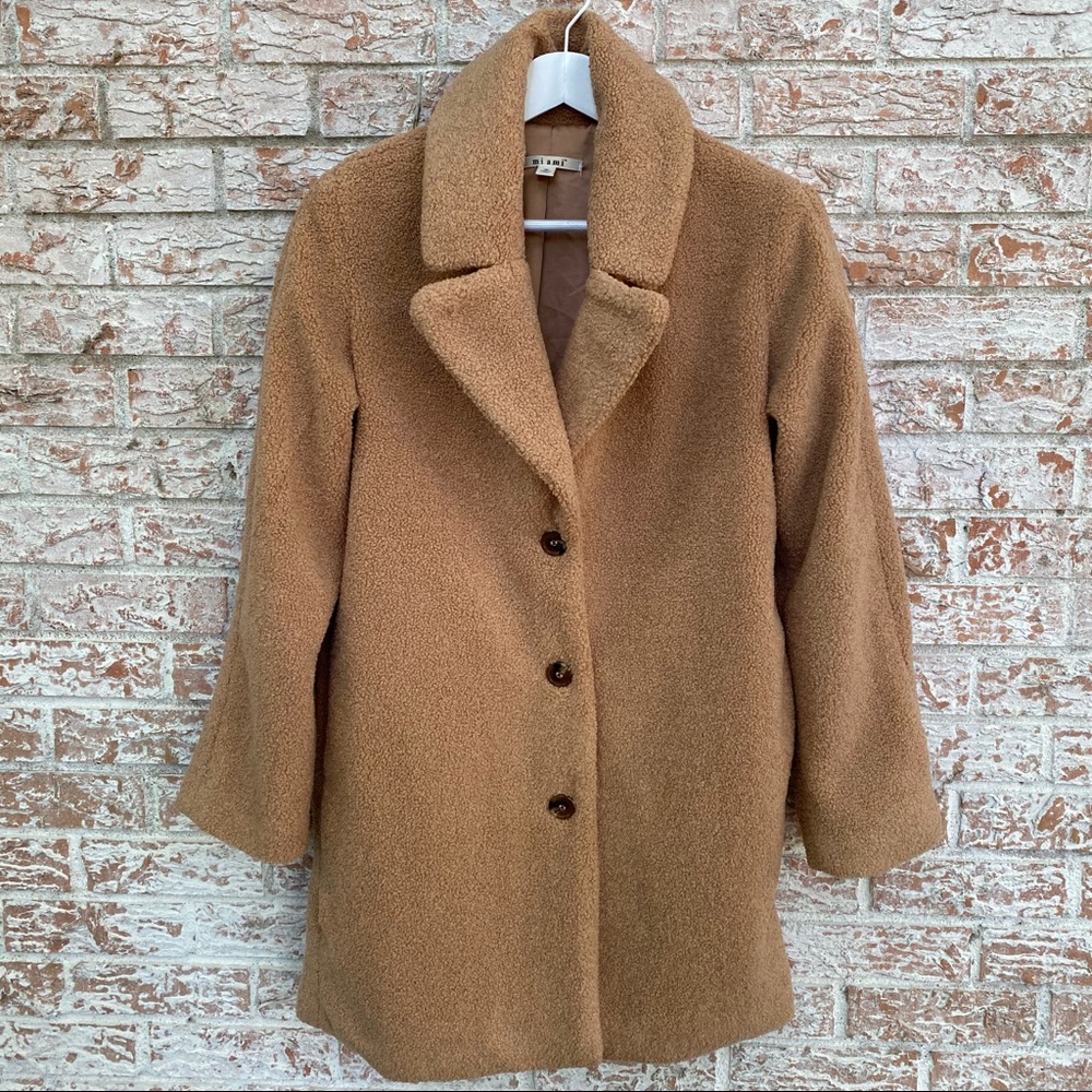 Miami-Cuddly Oversized Nubby Warm Blazer Jacket